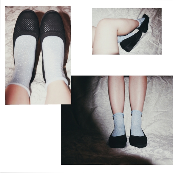 Clarks collection black platform flat shoes - Picture 7 of 8